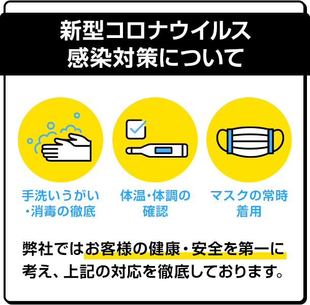 新型コロナウイルス感染対策について